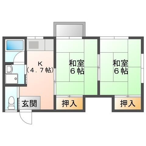 メゾンむらかみ（ゼロ賃貸）（205） 間取り図画像
