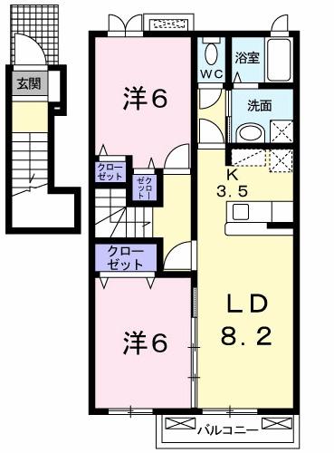 ギャラクシーⅠ（204） 間取り図画像