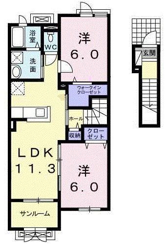 デーア（204） 間取り図画像