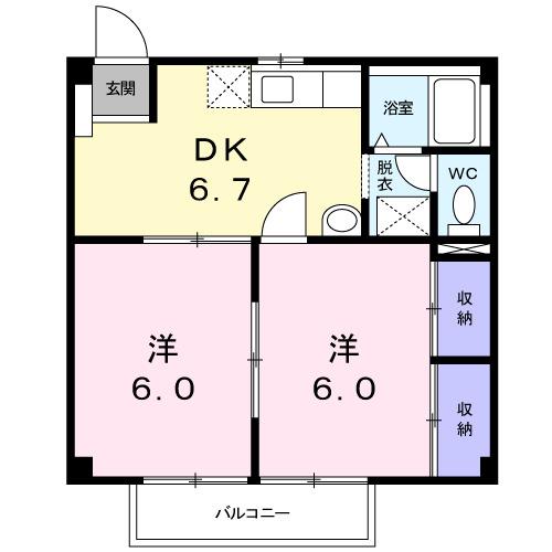 フランボワーズ（202） 間取り図画像
