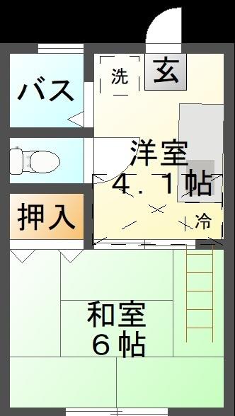 メイプルハイツ（201） 間取り図画像