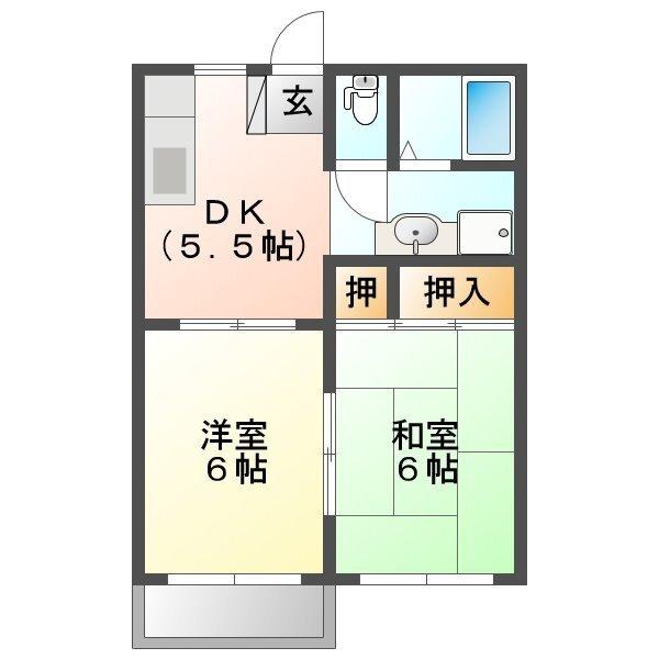 メゾン・ド・エスポワールB棟（103） 間取り図画像
