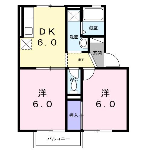 ガーデンシティ桜町Ｈ棟（101） 間取り図画像