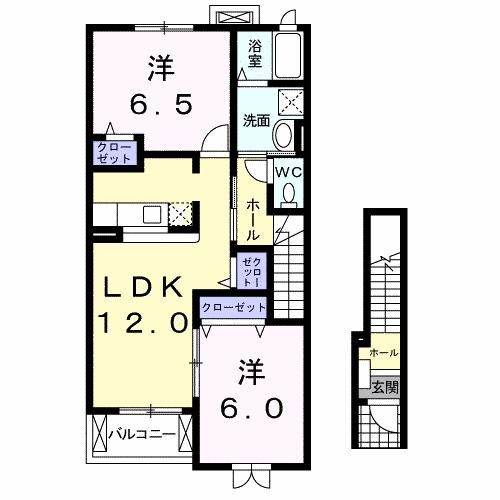 メゾン田園シャトーＢ館（203） 間取り図画像
