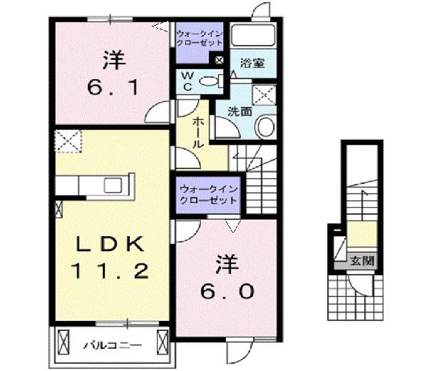 ヴィヴァイオ　Ⅱ（202） 間取り図画像