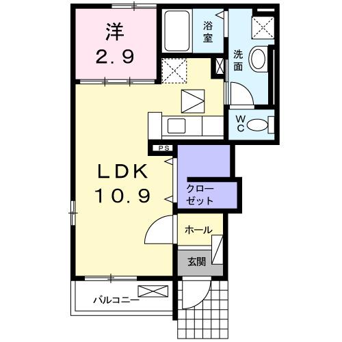 プレシュー　川南（101） 間取り図画像
