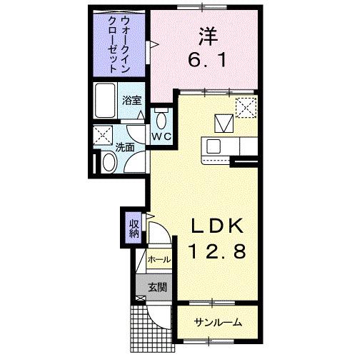 ドリームワークス　九番館（103） 間取り図画像