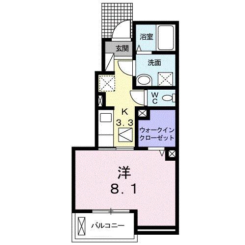 ピーフォー（102） 間取り図画像