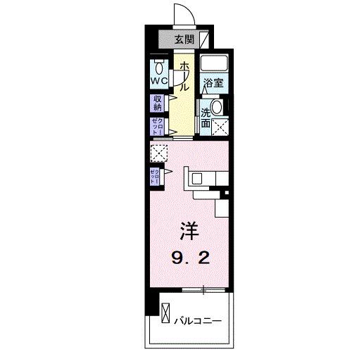 クレアトゥール（204） 間取り図画像