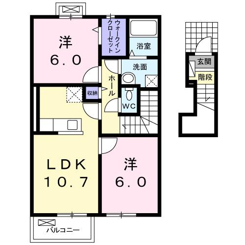 ブルーベルベット（202） 間取り図画像