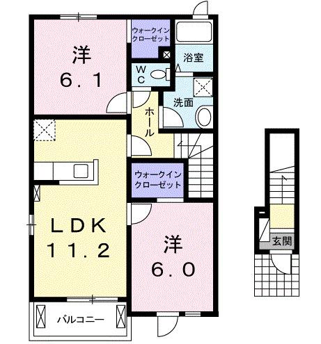 シエスタ　Ⅰ（201） 間取り図画像