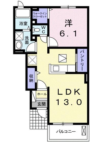 ホープヒルズＢ（103） 間取り図画像