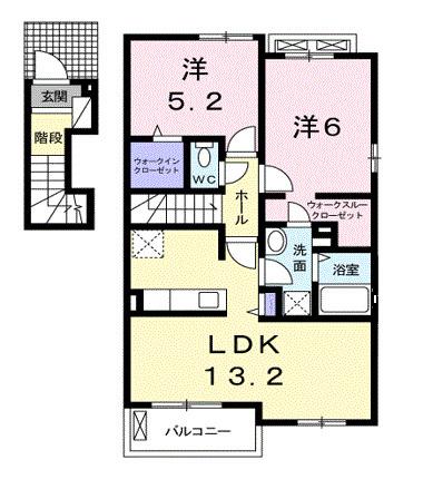ブルーメンパルクⅠ（201） 間取り図画像