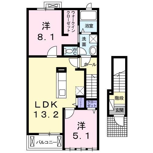 ミオソティス（202） 間取り図画像