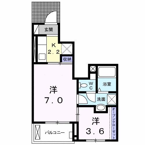 トラディション石巻（102） 間取り図画像