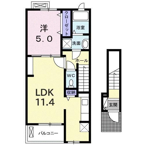 ベル・モンドＫ（204） 間取り図画像