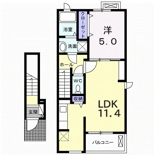 ベル・モンドＫ（205） 間取り図画像