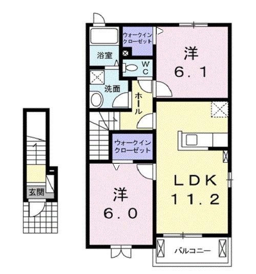 エクセレントⅡ（203） 間取り図画像