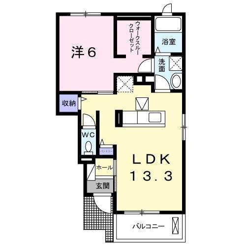イーストヴィラ　アイ（105） 間取り図画像