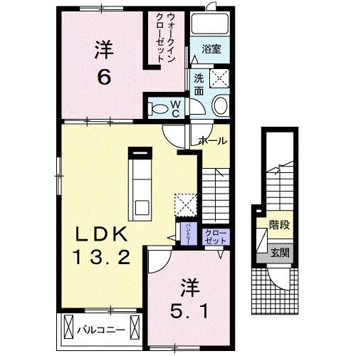 Ｓａｉｓｏｎ　ＮＡＫＡＧＡＷＡ（201） 間取り図画像