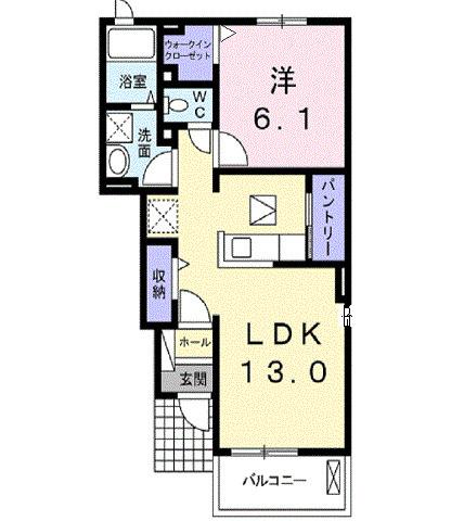 クワルツ・ド・ロッシュ龍（104） 間取り図画像