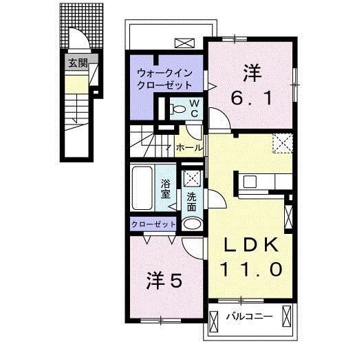ポライトリーエイト（201） 間取り図画像