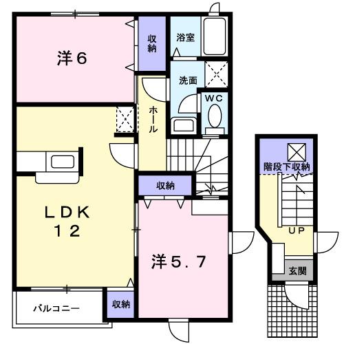 セントラル・ケイＡ棟（203） 間取り図画像