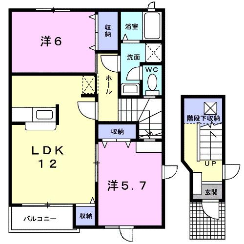 セントラル・ケイＢ棟（203） 間取り図画像
