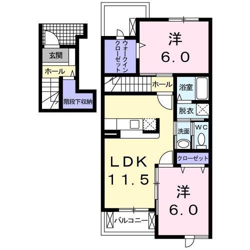 グラシュー・メゾンＢ（203） 間取り図画像