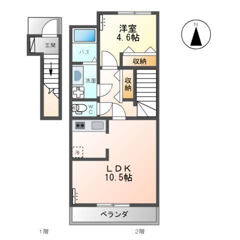 リライアンス　Ａ 間取り図画像
