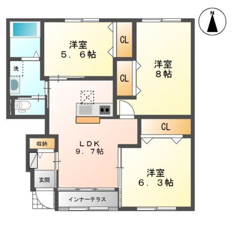 サンプレス・ラビアン 間取り図画像