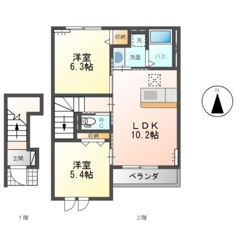 クルール　Ⅱ 間取り図画像