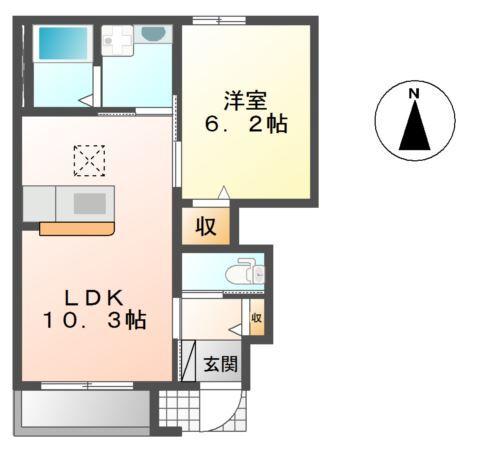 ツインズⅠ 間取り図画像