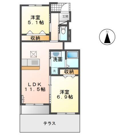 リライアンスＤ 間取り図画像