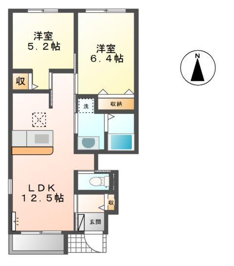 リライアンスＣ 間取り図画像