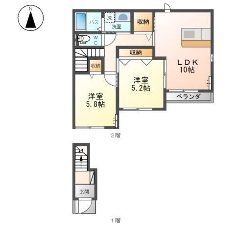 サニーガーデン 間取り図画像