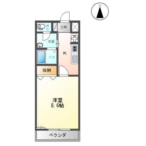 メルヴェーユ新成Ａ 間取り図画像