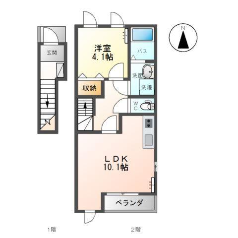 プレジールＢ 間取り図画像