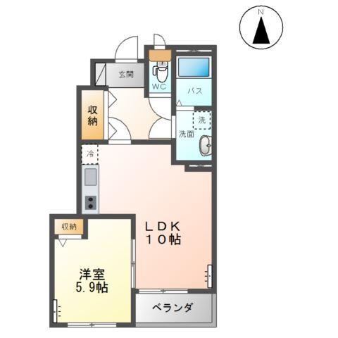 シーズンワンＢ 間取り図画像