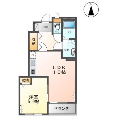 シーズンワンＢ 間取り図画像