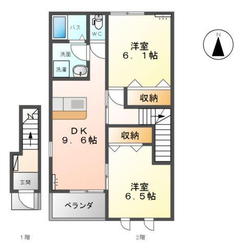 フェアリープレイスⅡ 間取り図画像