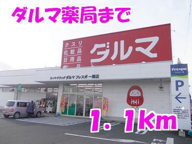 ダルマ薬局：1100m