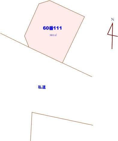 一関市滝沢売地 区画図
