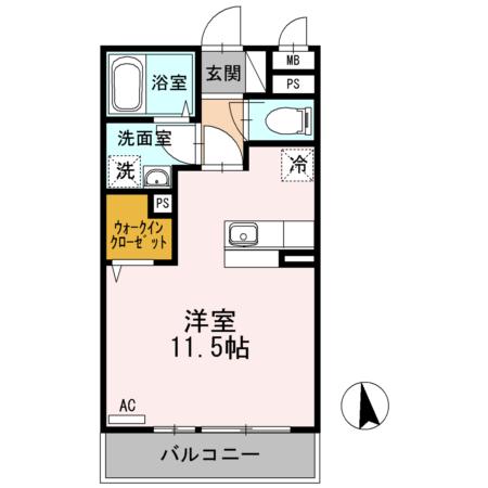 グランエスポワール（202） 間取り図画像
