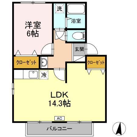 リブレスト鈎取　Ⅰ（105） 間取り図画像