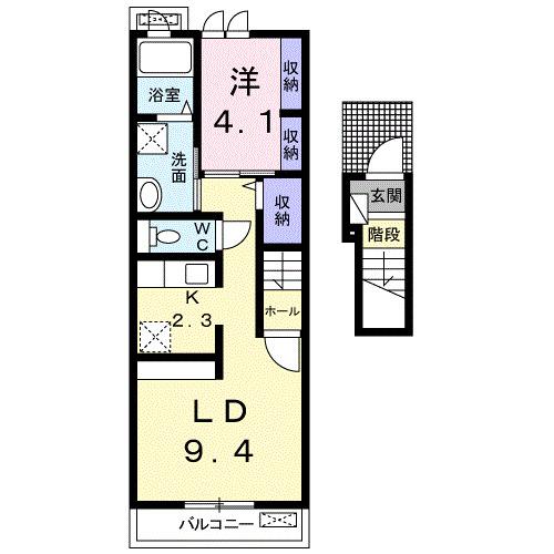 ルミエール・ロゼ（204） 間取り図画像