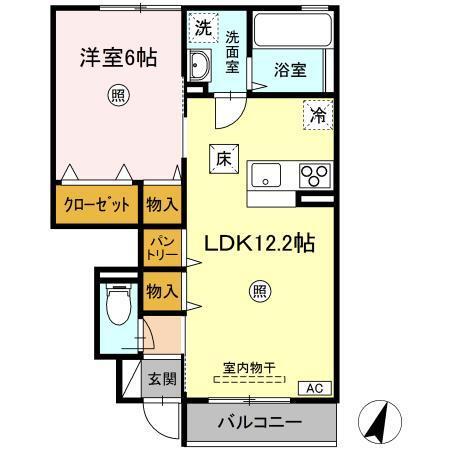 ラ・フェリーチェ・ヴィータ利府（102） 間取り図画像