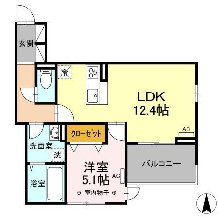 Ｄ−ｒｅｓｔ泉崎（202） 間取り図画像