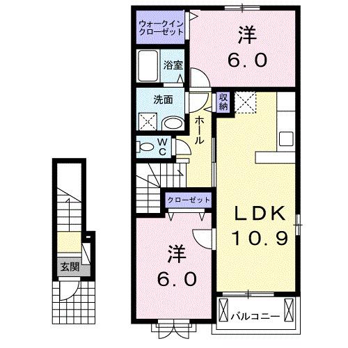 ラフォーレⅡ（203） 間取り図画像