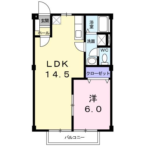 ヒルズ梨ヶ丘Ⅱ（102） 間取り図画像